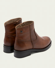 BOTTINES EN CUIR AVEC FERMETURE ÉCLAIR JIMENA CUIR