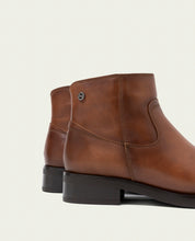 BOTTINES EN CUIR AVEC FERMETURE ÉCLAIR JIMENA CUIR