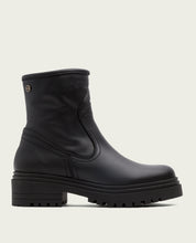 BOTTINES EN CUIR AVEC FERMETURE ÉCLAIR KIARA NOIR