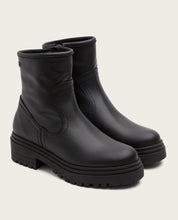 BOTTINES EN CUIR AVEC FERMETURE ÉCLAIR KIARA NOIR