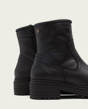 BOTTINES EN CUIR AVEC FERMETURE ÉCLAIR KIARA NOIR