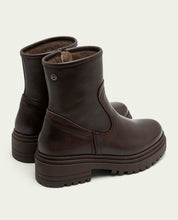 BOTTINES EN CUIR NOIR AVEC FERMETURE ÉCLAIR CLARA