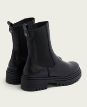 BOTTINES EN CUIR AVEC ÉLASTIQUES KATIA NOIR