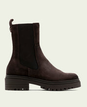 BOTTINES EN DAIM AVEC ÉLASTIQUES KIRA MOKA