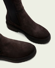 BOTTINES EN DAIM AVEC ÉLASTIQUES KIRA MOKA
