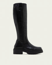 BOTTINES EN CUIR AVEC FERMETURE ÉCLAIR KIM NOIR