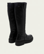 BOTTINES EN CUIR AVEC FERMETURE ÉCLAIR KIM NOIR