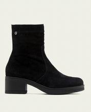 BOTTINES EN CUIR AVEC FERMETURE ÉCLAIR LIDIA NOIR