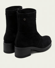 BOTTINES EN CUIR AVEC FERMETURE ÉCLAIR LIDIA NOIR