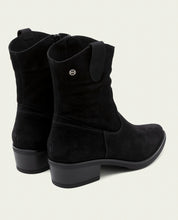 BOTTINES EN CUIR AVEC FERMETURE ÉCLAIR MALENA NOIR