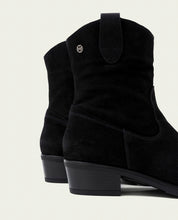 BOTTINES EN CUIR AVEC FERMETURE ÉCLAIR MALENA NOIR