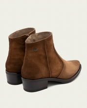 BOTTINES EN CUIR AVEC FERMETURE ÉCLAIR MARINA CUIR