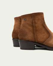 BOTTINES EN CUIR AVEC FERMETURE ÉCLAIR MARINA CUIR