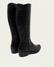 BOTTES EN CUIR AVEC FERMETURE ÉCLAIR MÓNICA NOIR