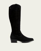 BOTTES EN CUIR AVEC FERMETURE ÉCLAIR MANUELA NOIR