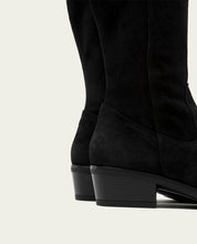 BOTTES EN CUIR AVEC FERMETURE ÉCLAIR MANUELA NOIR