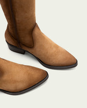 BOTTES EN CUIR AVEC FERMETURE ÉCLAIR MANUELA CUERO