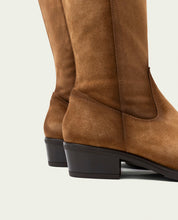 BOTTES EN CUIR AVEC FERMETURE ÉCLAIR MANUELA CUERO
