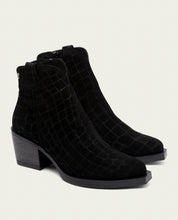 BOTTINES COWBOY EN CUIR AVEC ÉCLAIR NOELIA TAUPE