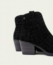 BOTTINES COWBOY EN CUIR AVEC ÉCLAIR NOELIA TAUPE