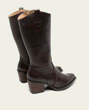 BOTTES COWBOY EN CUIR NEREA MOKA