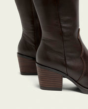 BOTTES COWBOY EN CUIR NEREA MOKA