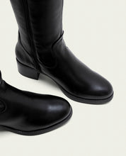 BOTTINES EN CUIR À TALONS OLIVIA MOKA