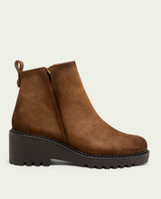 BOTTINES EN CUIR À TALON COMPENSÉ PAULA CUIR
