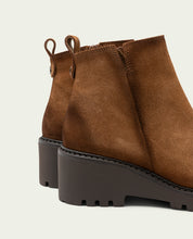 BOTTINES EN CUIR À TALON COMPENSÉ PAULA CUIR