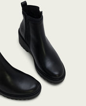 BOTTINES EN CUIR ET FERMETURE ÉCLAIR PAZ NOIR