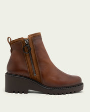 BOTTINES EN CUIR ET FERMETURE ÉCLAIR PAZ CUIR