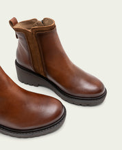 BOTTINES EN CUIR ET FERMETURE ÉCLAIR PAZ CUIR