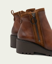 BOTTINES EN CUIR ET FERMETURE ÉCLAIR PAZ CUIR