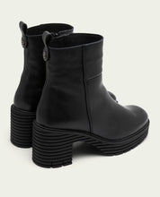 BOTTINES EN CUIR AVEC FERMETURE ÉCLAIR SOFÍA NOIR