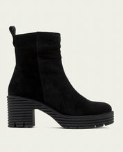 BOTTINES À TALONS EN CUIR AVEC FERMETURE ÉCLAIR SALMA NOIR