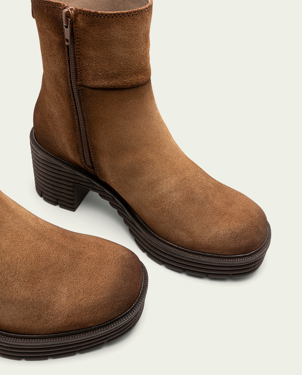 BOTTES À FERMETURE ÉCLAIR EN CUIR SALMA CUIR