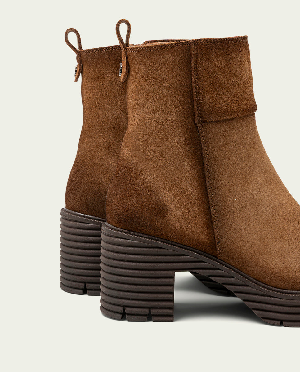 BOTTES À FERMETURE ÉCLAIR EN CUIR SALMA CUIR