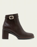 BOTTINES EN CUIR À TALONS TATIANA MOKA