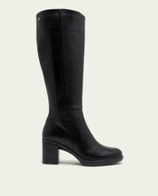 BOTTES EN CUIR À TALONS TRIANA NOIR