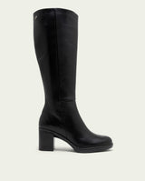 BOTTES EN CUIR À TALONS TRIANA NOIR