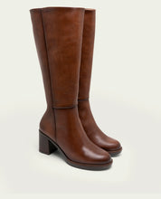 BOTTES EN CUIR À TALONS TRIANA CUERO