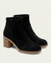 BOTTINES EN CUIR À TALONS TAMARA NOIR