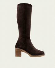 BOTTES EN CUIR À TALONS TINA MOKA