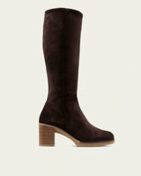 BOTTES EN CUIR À TALONS TINA MOKA