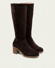 BOTTES EN CUIR À TALONS TINA MOKA