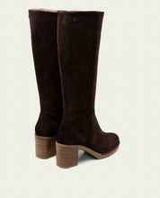 BOTTES EN CUIR À TALONS TINA MOKA