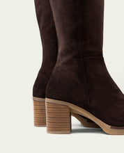 BOTTES EN CUIR À TALONS TINA MOKA