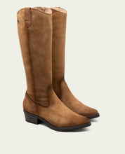 BOTTES EN CUIR À TIGE LARGE MANUELA CUERO