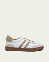 BASKETS SPORT CUIR BLANC ET BEIGE CHLOE