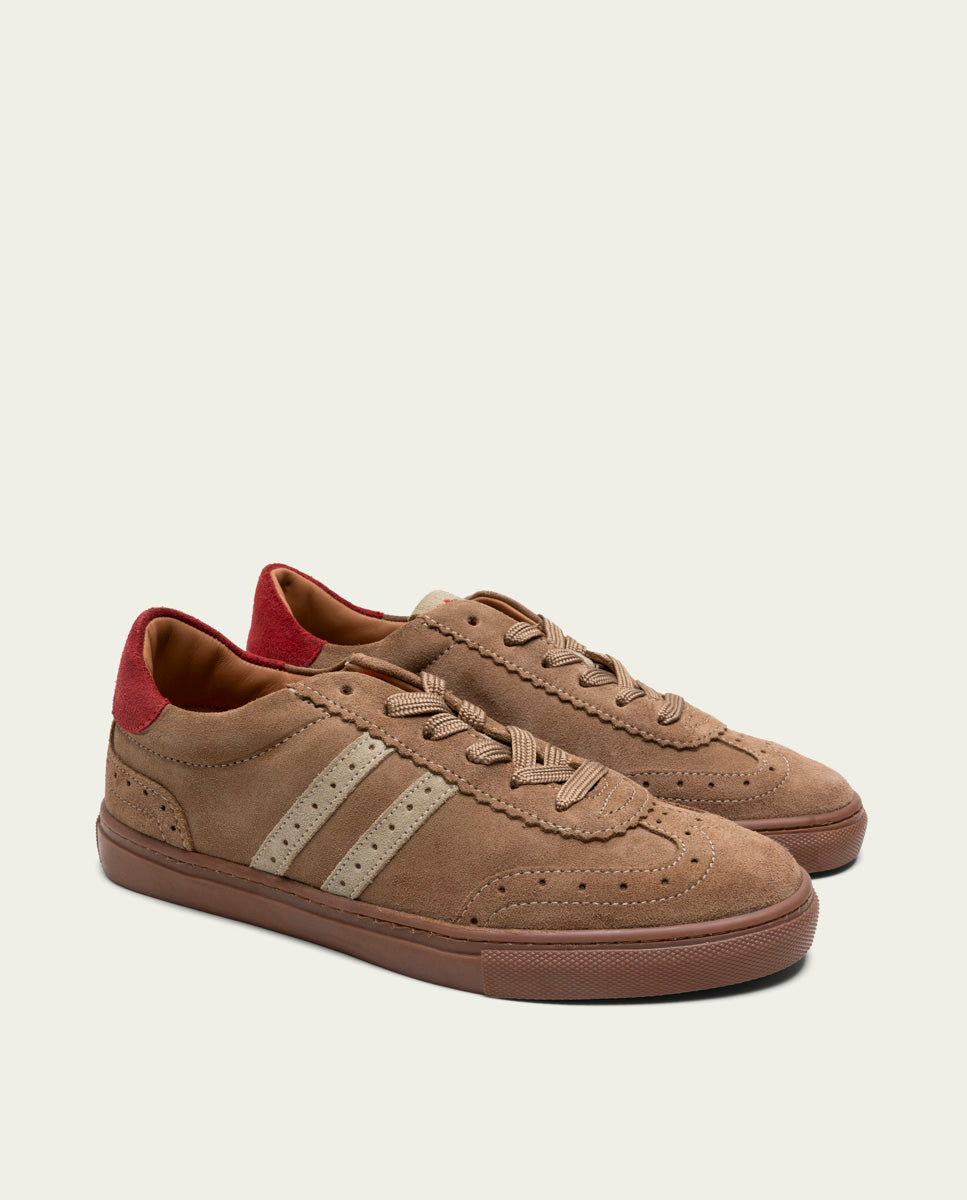 PARIS CUIR CAMEL TAUPE ROUGE